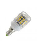 LED-E14, 230V, 5.0Watt, 27 LED, 400Lumen=40Watt, gerade, warmweiss