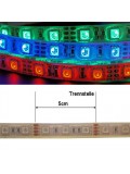 LED-Streifen RGB, 500cm, 12VDC, 72 Watt, 1600Lumen, IP68 Aussenbereich, dimmbar